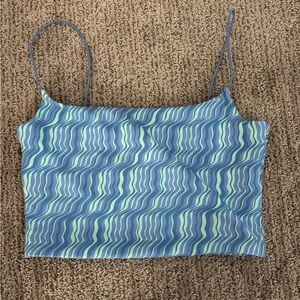 Cotton On Blue and Green Striped Top